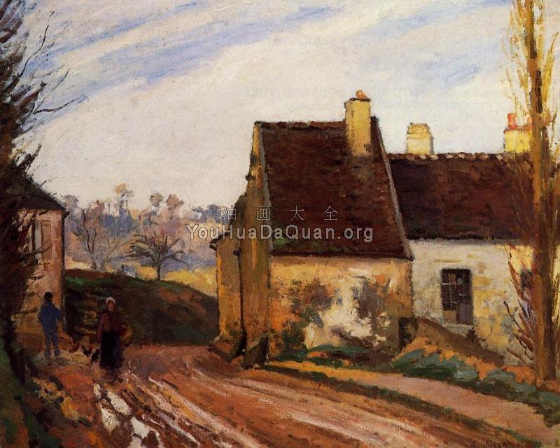 Homes near the Osny - 卡米耶·毕沙罗